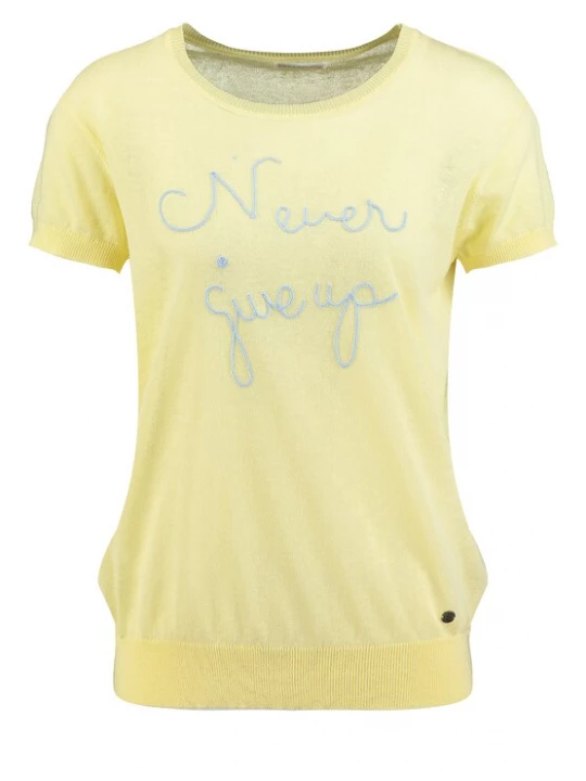 Foto van product Key Largo Trui 'Strength' pastelblauw / geel