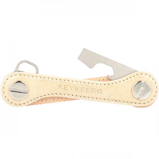 Foto van product Keykeepa Sleutelhanger 'Leather' beige