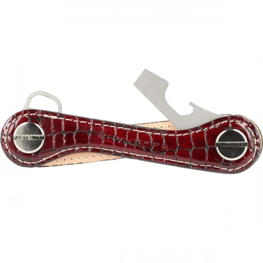 Foto van product Keykeepa Sleutelhanger 'Leather' bordeaux