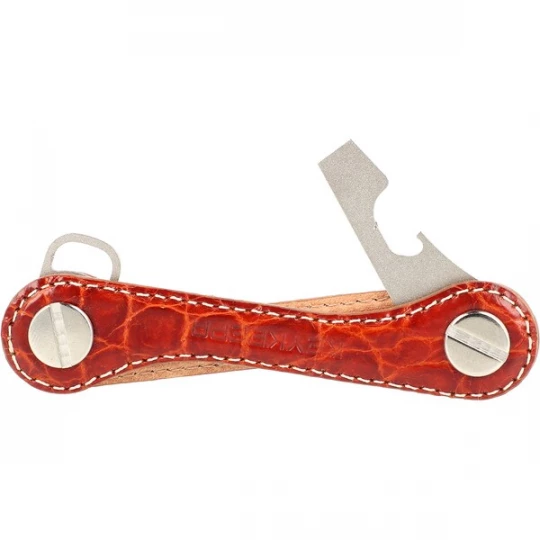 Foto van product Keykeepa Sleutelhanger 'Leather ' rood