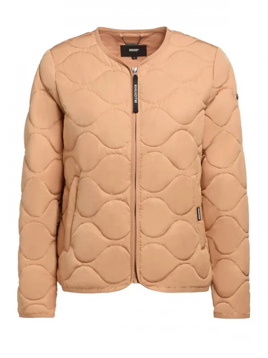 Foto van product khujo Tussenjas 'Alma2' pasteloranje / zwart / wit