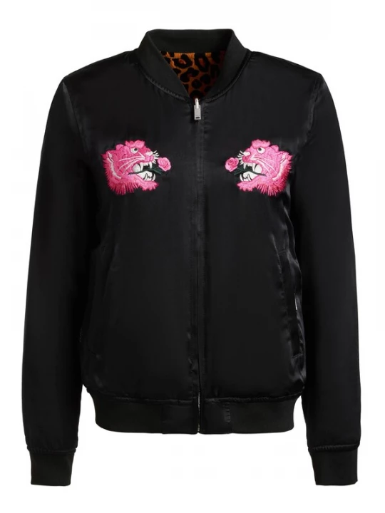 Foto van product khujo Tussenjas 'Ruby' pink / zwart