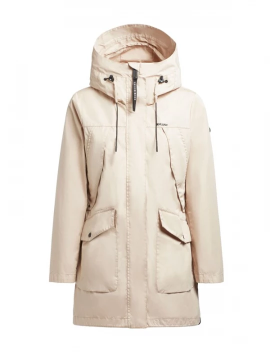 Foto van product khujo Tussenparka 'Aira' lichtbeige / zwart