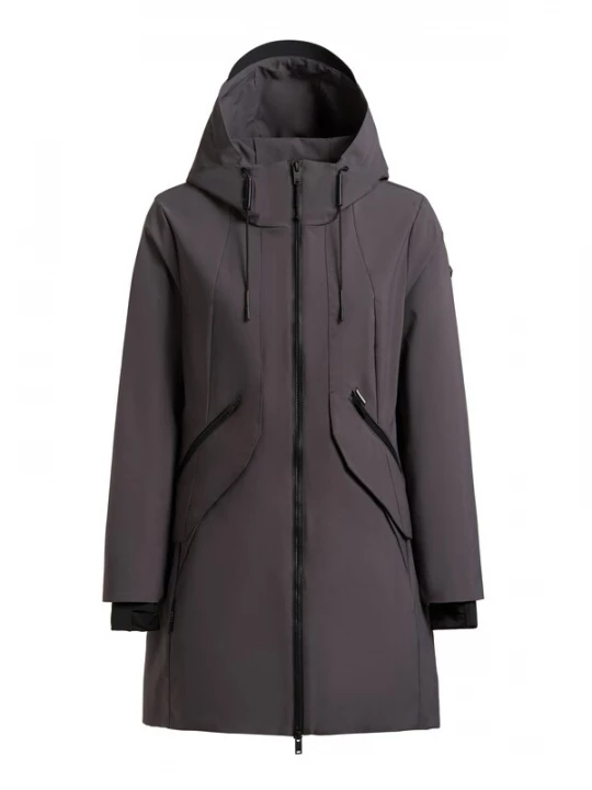 Foto van product khujo Tussenparka 'Eiza' donkergrijs / zwart