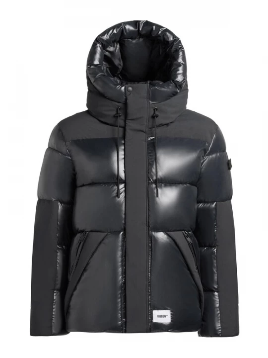 Foto van product khujo Winterjas 'Alst' antraciet / zwart / wit