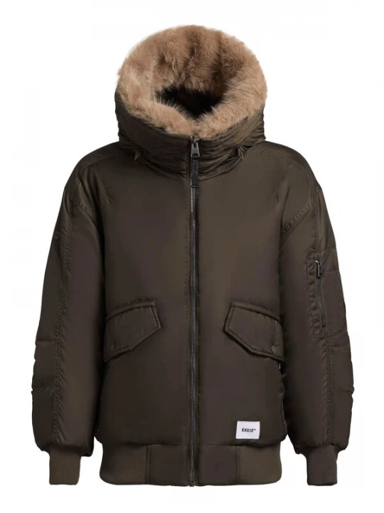 Foto van product khujo Winterjas 'Cela' donkergroen