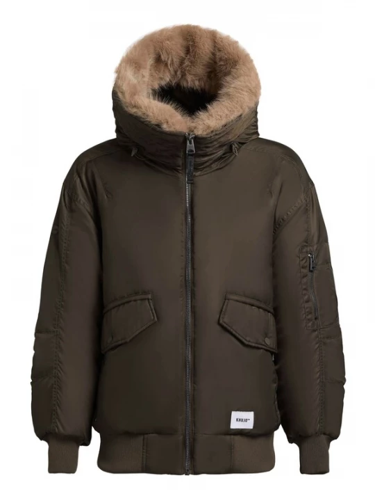 Foto van product khujo Winterjas 'Cela' donkergroen
