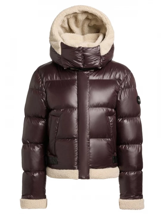 Foto van product khujo Winterjas 'Nessie2' beige / donkerbruin