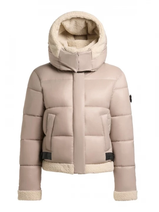 Foto van product khujo Winterjas 'Nessie2' greige / zwart