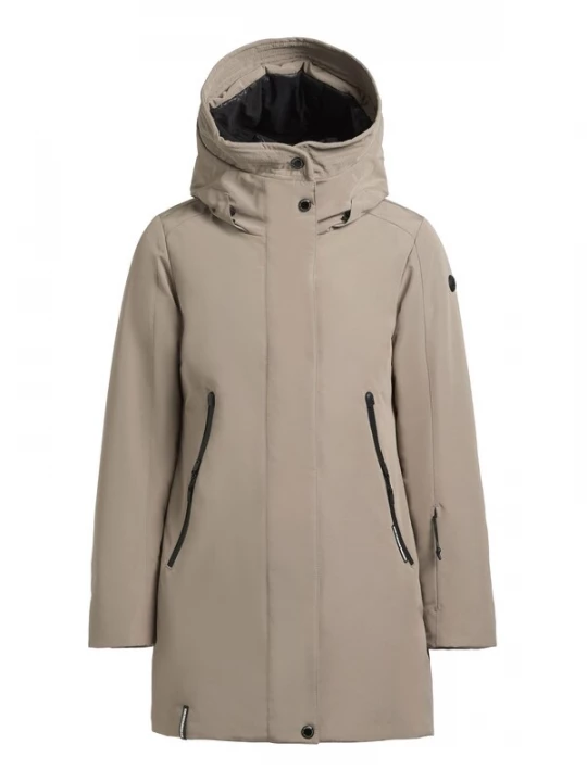 Foto van product khujo Winterjas 'VIONA5' taupe / zwart
