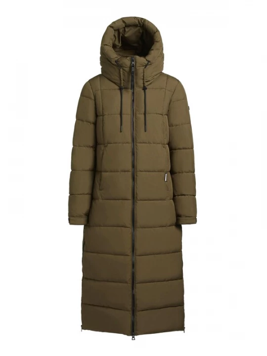 Foto van product khujo Wintermantel 'Deria' olijfgroen / zwart