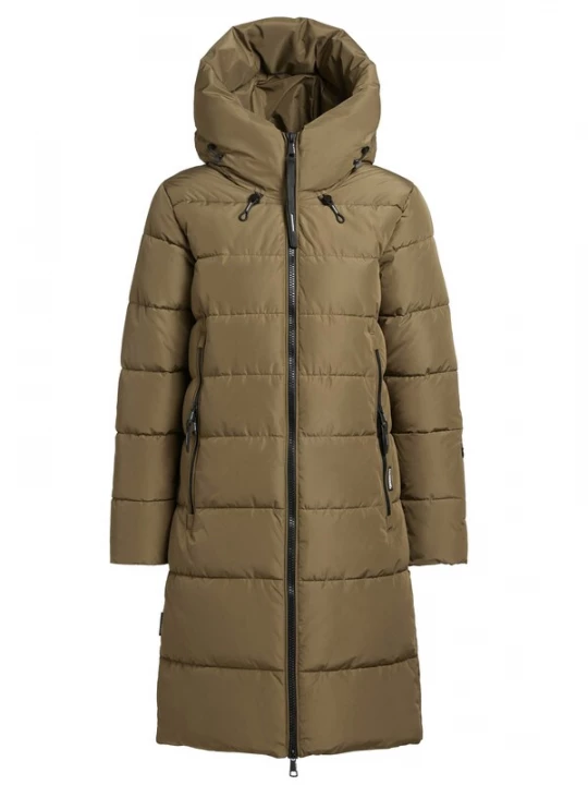 Foto van product khujo Wintermantel 'Jilias5' olijfgroen / zwart