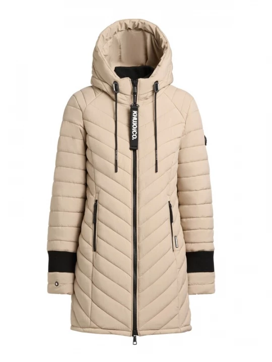 Foto van product khujo Wintermantel 'Nita4' beige / zwart