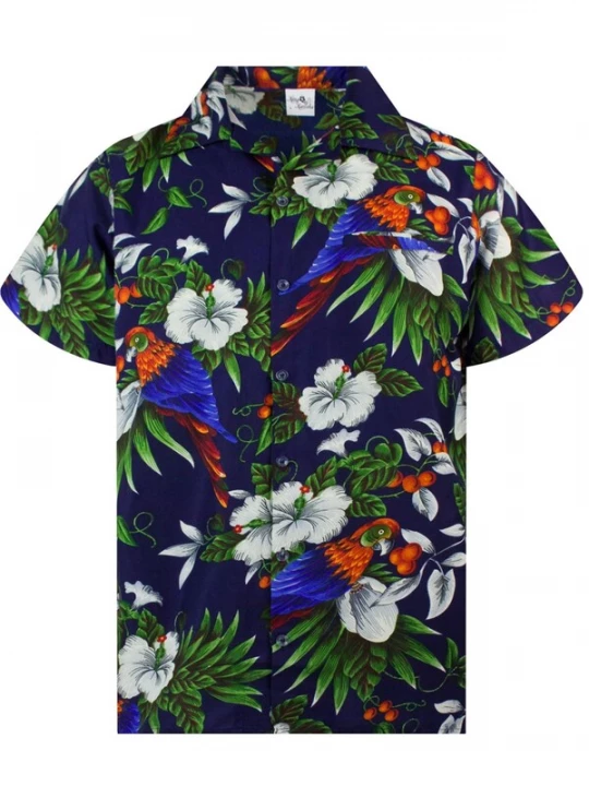 Foto van product King Kameha Overhemd 'Cherryparrot' navy