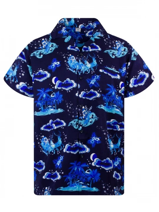Foto van product King Kameha Overhemd 'Christmas Island' donkerblauw