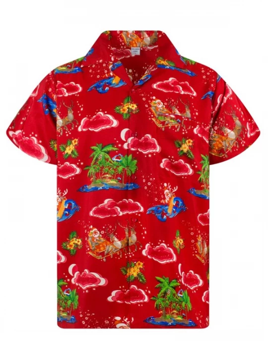 Foto van product King Kameha Overhemd 'Christmas Island' rood