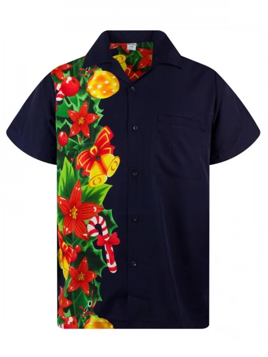 Foto van product King Kameha Overhemd 'Christmas Wedding' blauw