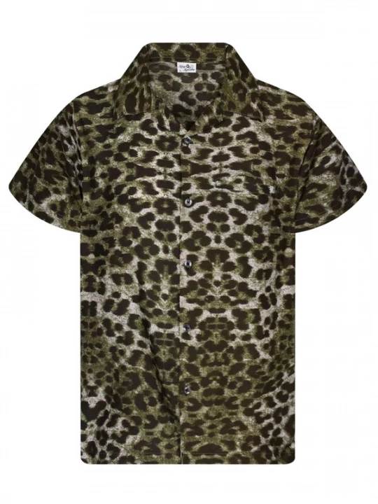 Foto van product King Kameha Overhemd 'Leopard' bruin