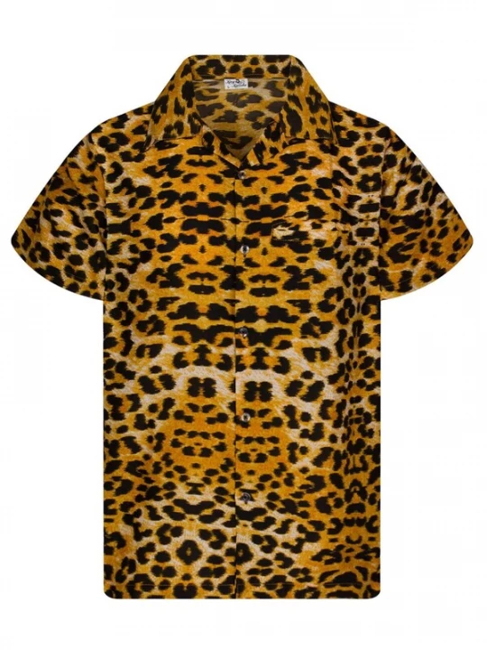 Foto van product King Kameha Overhemd 'Leopard' camel