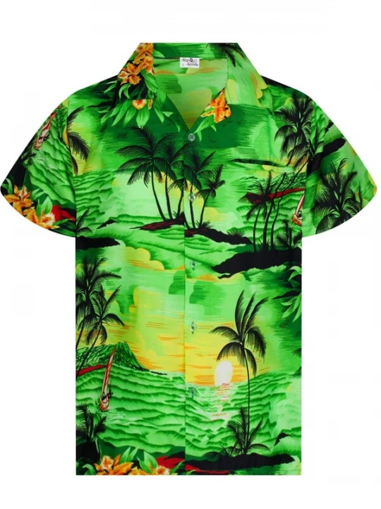 Foto van product King Kameha Overhemd 'Surf' groen