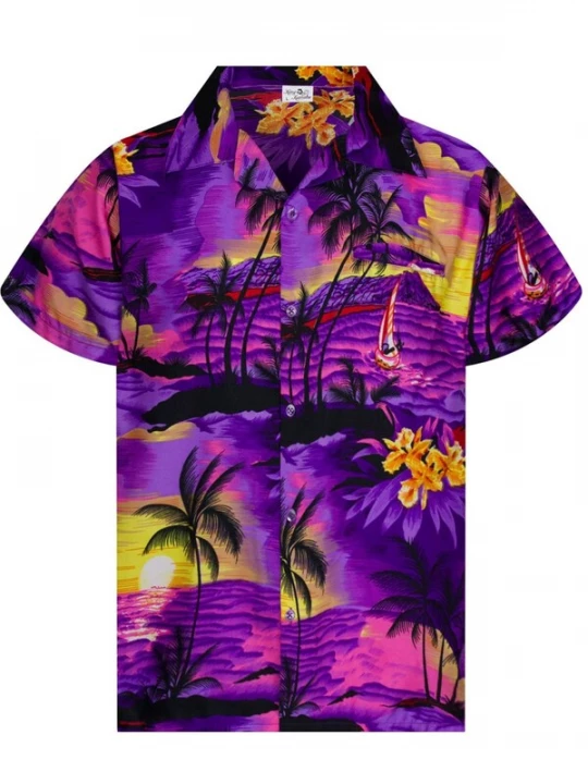 Foto van product King Kameha Overhemd 'Surf' lila