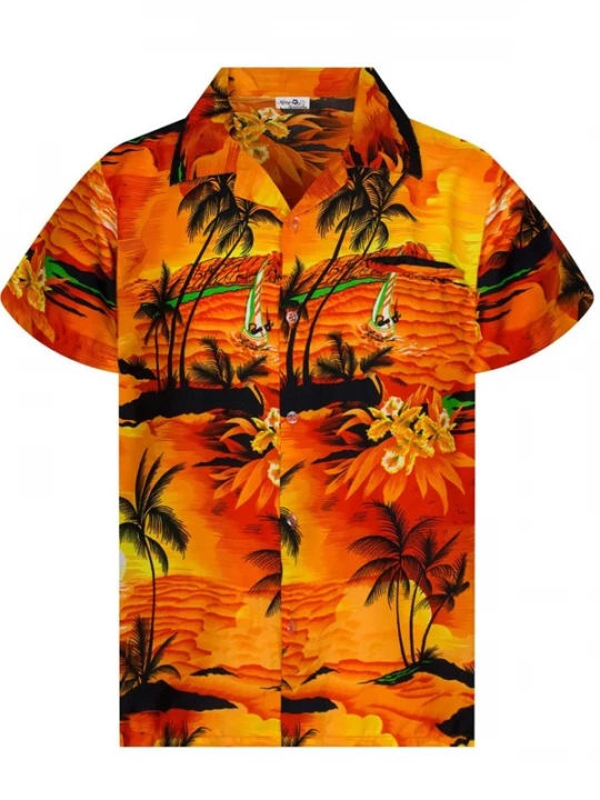 Foto van product King Kameha Overhemd 'Surf' oranje