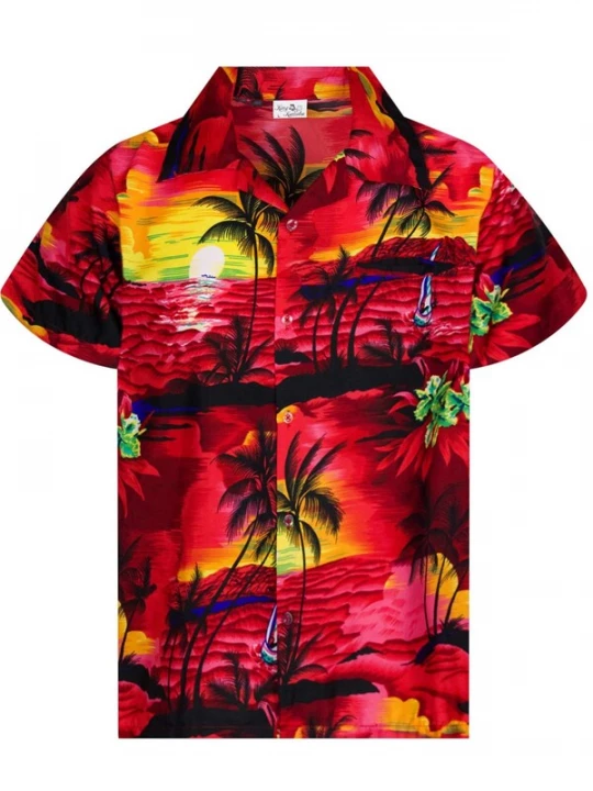 Foto van product King Kameha Overhemd 'Surf' rood