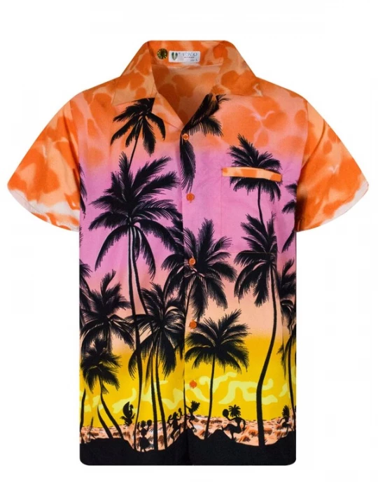 Foto van product King Kameha Shirt 'Beach Eclectic' oranje