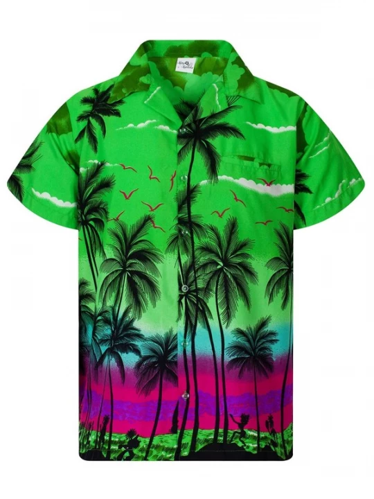 Foto van product King Kameha Shirt 'Beach' groen