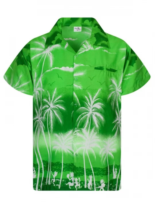 Foto van product King Kameha Shirt 'Beach Negative' groen