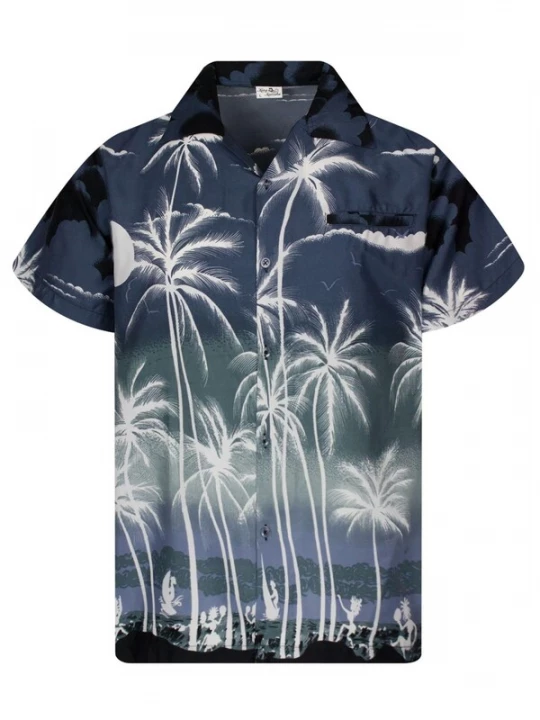 Foto van product King Kameha Shirt 'Beach Negative' zwart