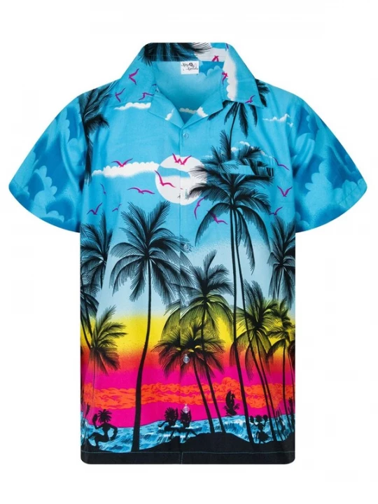 Foto van product King Kameha Shirt 'Beach' turquoise