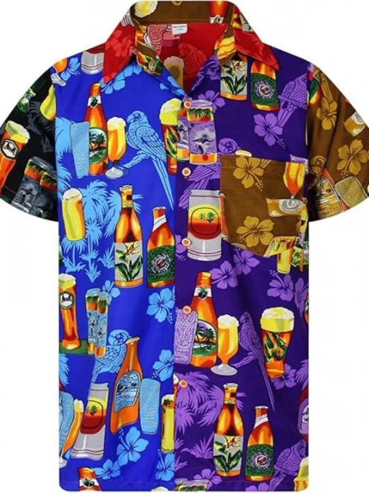 Foto van product King Kameha Shirt 'Beerbottle' gemengde kleuren