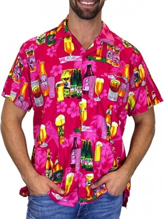 Foto van product King Kameha Shirt 'Beerbottle' pink