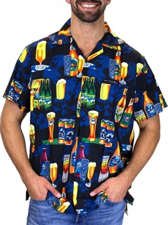 Foto van product King Kameha Shirt 'Beerbottle' zwart