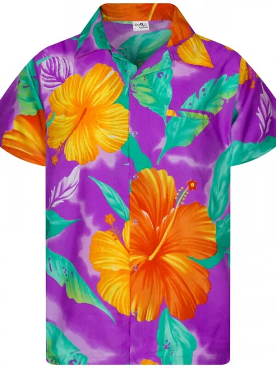 Foto van product King Kameha Shirt 'Big Flower' lichtlila