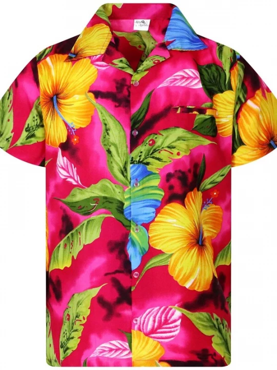 Foto van product King Kameha Shirt 'Big Flower' pink