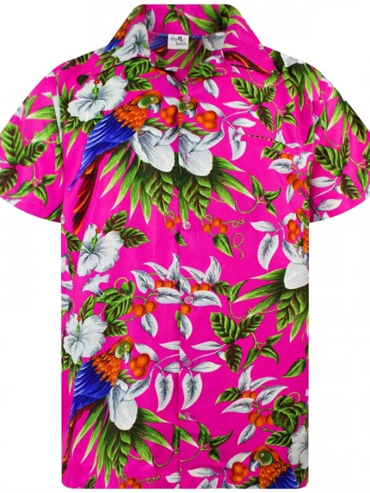 Foto van product King Kameha Shirt 'Cherryparrot' pink
