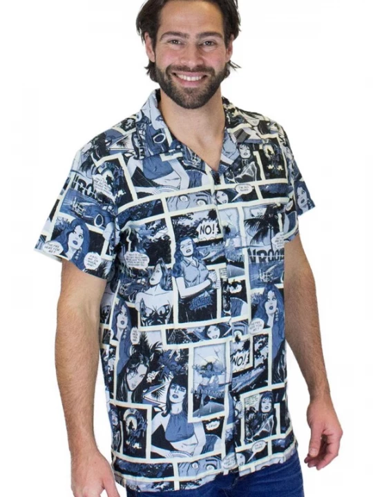 Foto van product King Kameha Shirt 'Comic' zwart