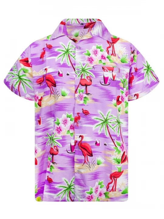 Foto van product King Kameha Shirt 'Flamingos' lila