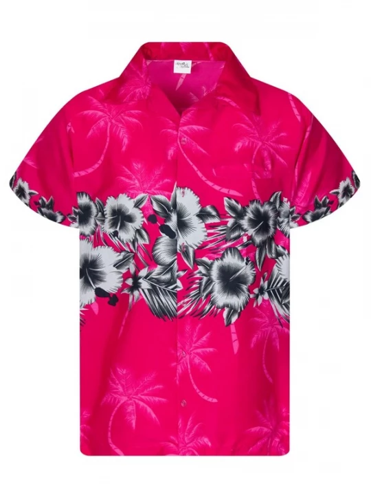 Foto van product King Kameha Shirt 'Flower Chest' pink
