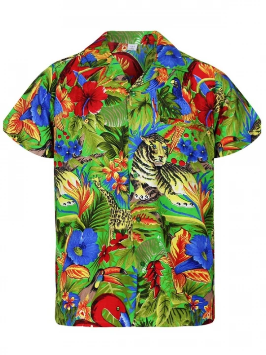 Foto van product King Kameha Shirt 'Jungle' groen
