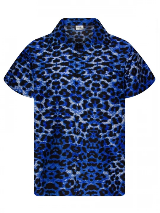 Foto van product King Kameha Shirt 'Leopard' blauw