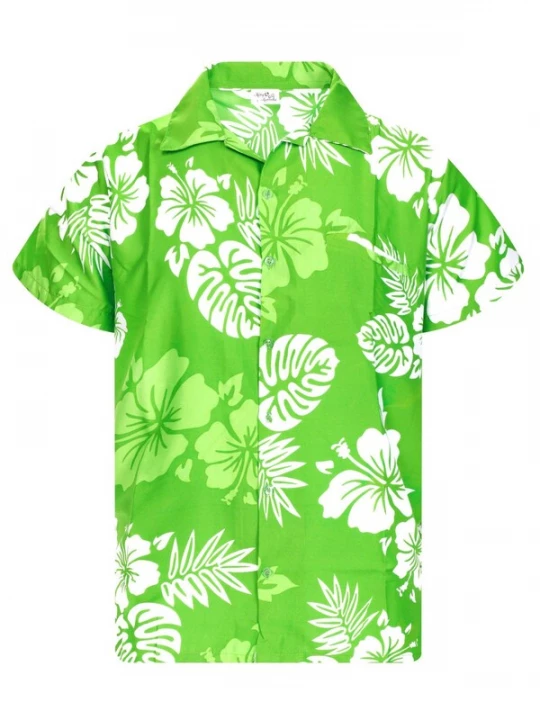 Foto van product King Kameha Shirt 'Mono Hibiscus' groen