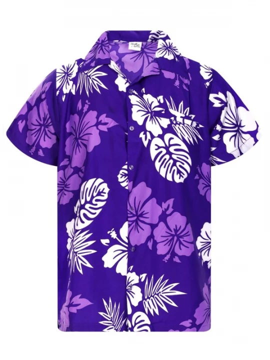 Foto van product King Kameha Shirt 'Mono Hibiscus' lila