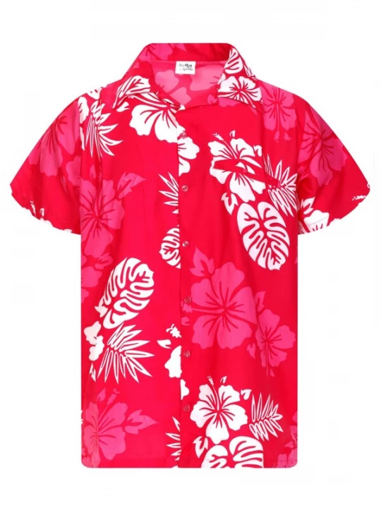 Foto van product King Kameha Shirt 'Mono Hibiscus' pink