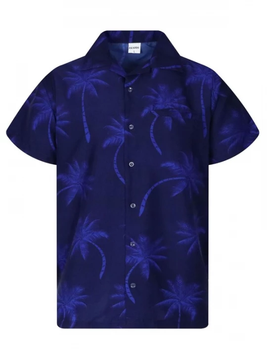 Foto van product King Kameha Shirt 'Palmshadow' blauw