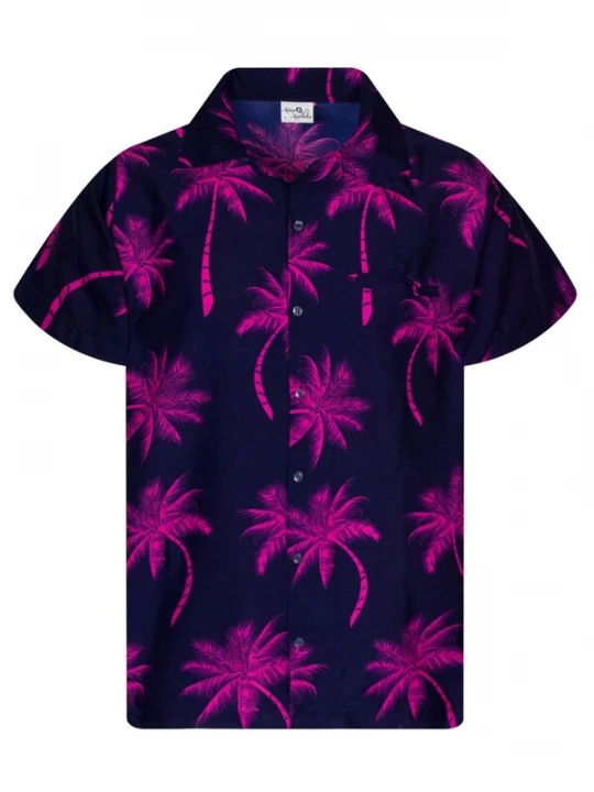 Foto van product King Kameha Shirt 'Palmshadow' navy