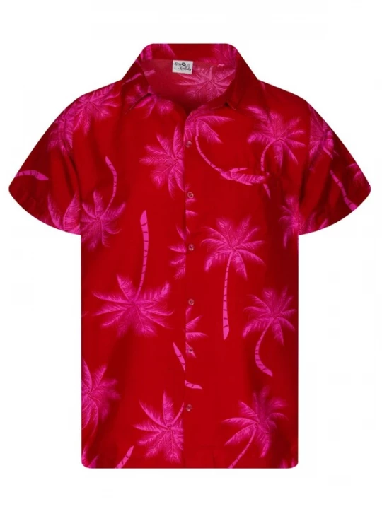 Foto van product King Kameha Shirt 'Palmshadow' pink