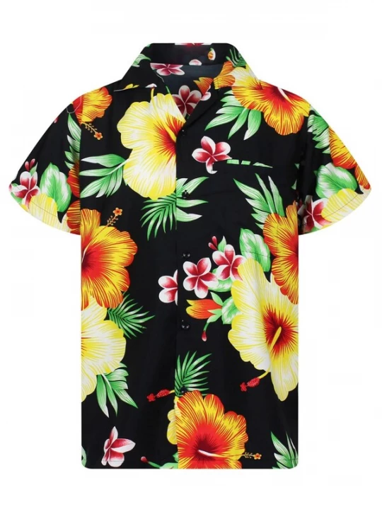 Foto van product King Kameha Shirt 'Paradise Flower' zwart